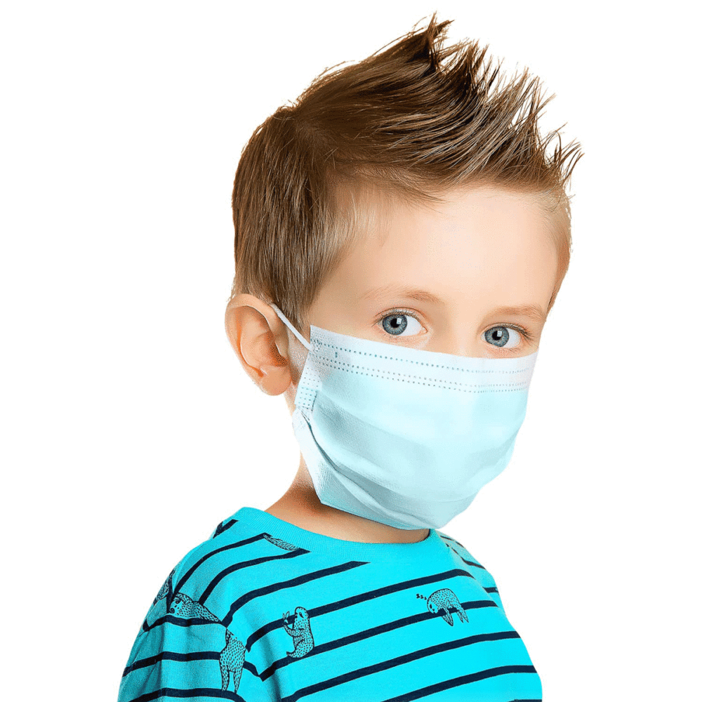 Παιδικές μάσκες μιας χρήσης 3ply 50 τεμάχια Πιστοποιημένες τύπου Ι 95% προστασία ΕΝ 14683:2019 - Image 2