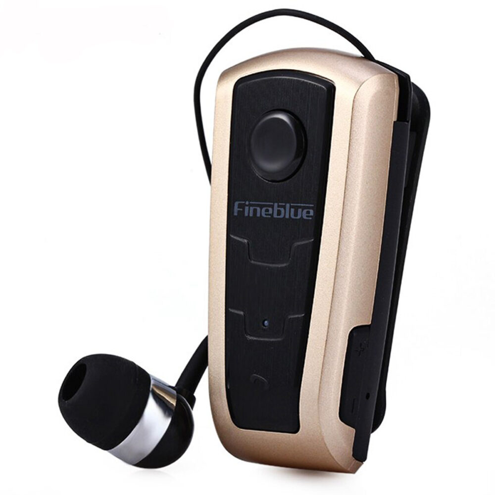 Ασύρματο ακουστικό Bluetooth Fineblue F910 σε χρυσό χρώμα - Image 2