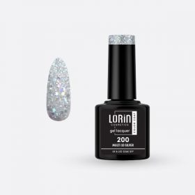 Lorin Gel Lacquer Ημιμόνιμο Βερνίκι 8ml #200 (Multi 3D Silver)