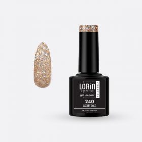 Lorin Gel Lacquer Ημιμόνιμο Βερνίκι 8ml #240 (Luxury Gold)
