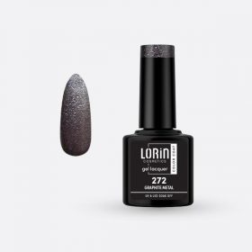 Lorin Gel Lacquer Ημιμόνιμο Βερνίκι 8ml #272 (Graphite Metal)