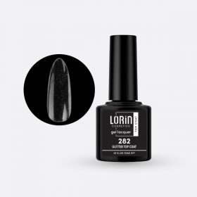 Lorin Gel Lacquer Ημιμόνιμο Βερνίκι 8ml #282 (Glitter Top Coat)