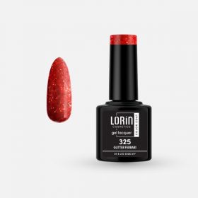 Lorin Gel Lacquer Ημιμόνιμο Βερνίκι 8ml. #325 (Glitter Ferrari)