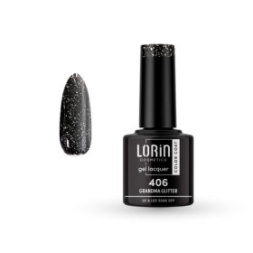 Lorin Gel Lacquer Ημιμόνιμο Βερνίκι 8ml. #406 (Grandma Glitter)