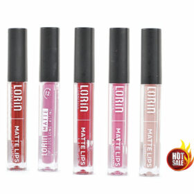 Lorin Hot Deal Set 5pcs Ανεξίτηλα Lipgloss Matte Mix Shades