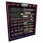 Lorin Stand Δαπέδου 7790SS διπλό Plexi Glass - Image 2